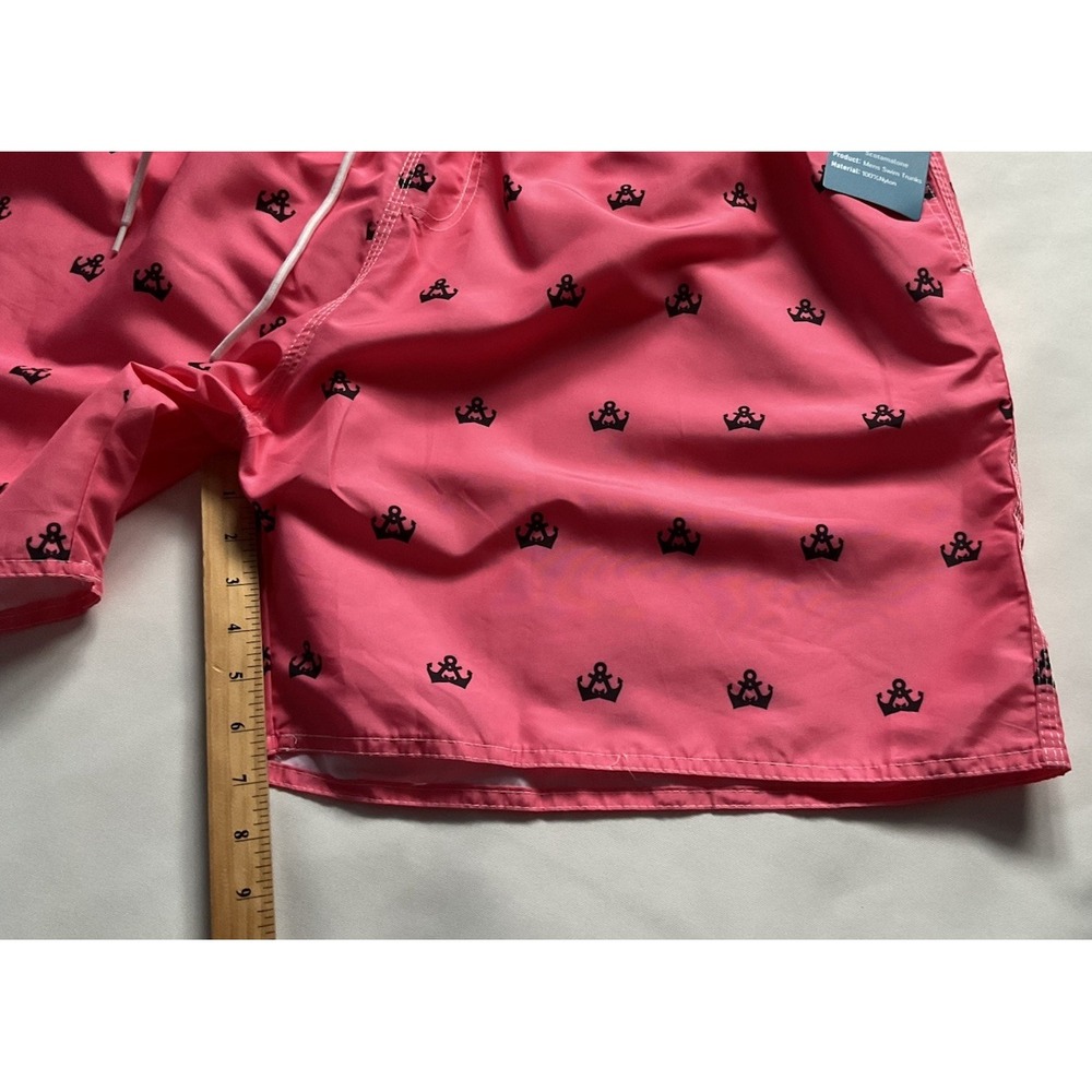 Scotamalone Men's Anchort Swim Trunks  Pink Black  Men's Lined Size XXXL - Picture 7 of 8